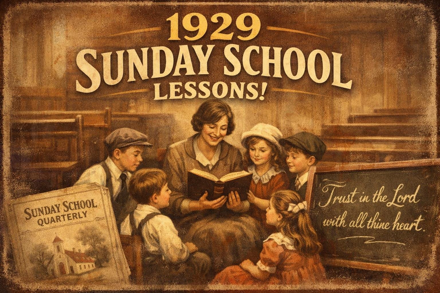 What Can We Learn From a 1929 Sunday School Quarterly?
